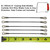 Carbide Rod Saw Blade 6 inch x 5Pk 150mm Tungsten Carbide Rod Saw Blade With Eyelets For Coping Saw For Plaster Drywall Cement Board Fiberglass Tile And Cast Iron