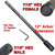 hole saw extension 7/16 inch male to female hex end