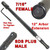 7-16 Female Hole saw Extension 22 in long to sds plus male