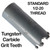 7/8 inch Carbide Hole Saw Bit Concrete Hole Saw / 22mm Carbide Hole Cutter Drill Stucco Brick Fiberglass Reinforced Plaster And Ceramic Tile Saw Through Drywall And Cement Block For Recessed Lights