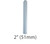 2" Diamond Core Drill Bit For Concrete x16 Long 5-8-11 Thread For Core Bit Adapters Or Angle Grinder Cut Concrete Brick Cement Block Masonry Products Fits Any Of Our 5-8-11Unc Core Bit Adapters