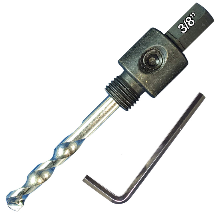 Hole Saw Arbor 3-8 inch For Up To and including 1 1-8 inch Hole Saws TCT Pilot Drill
