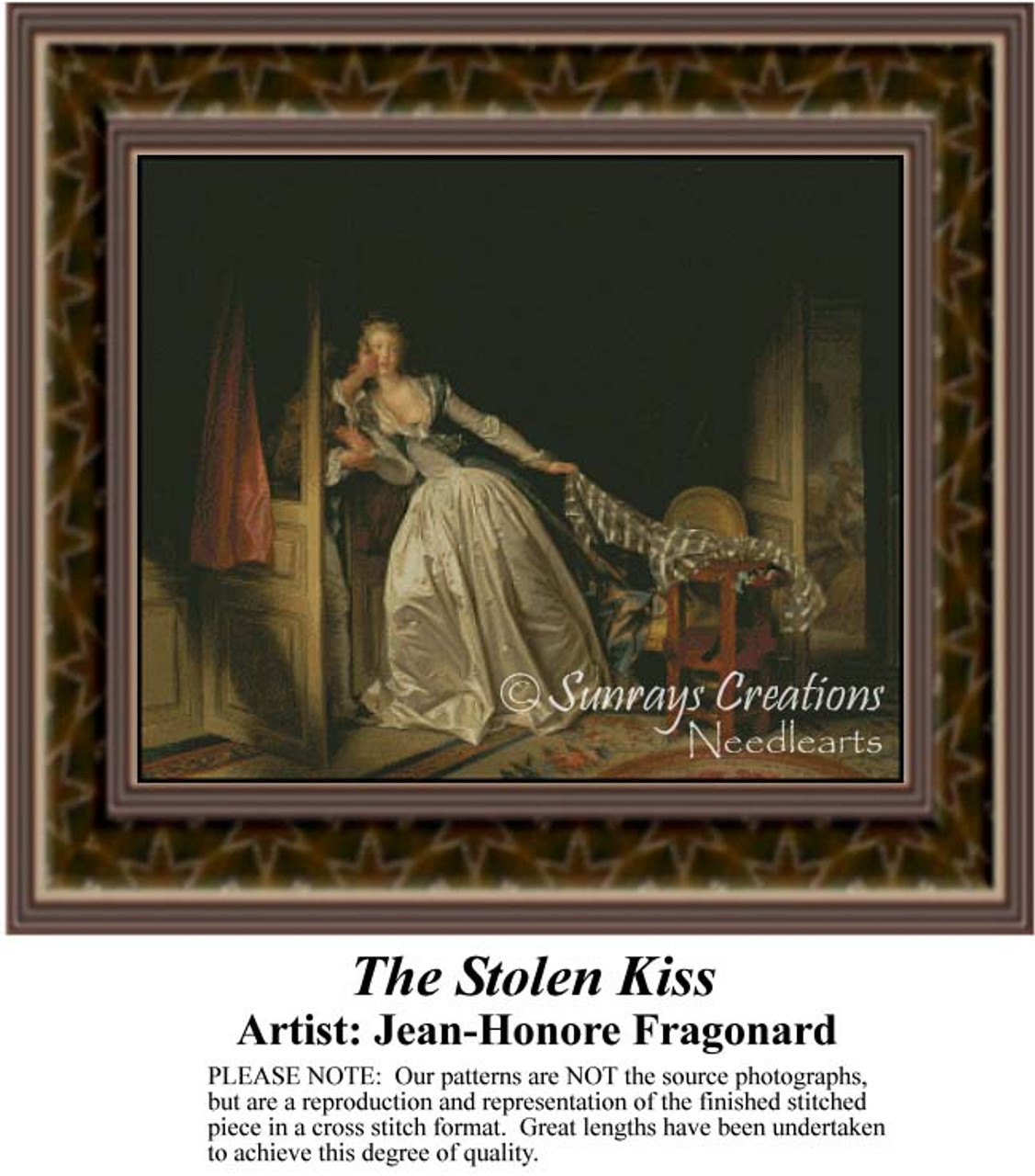 celle undertøj Virksomhedsbeskrivelse Romance Cross Stitch Patterns | The Stolen Kiss
