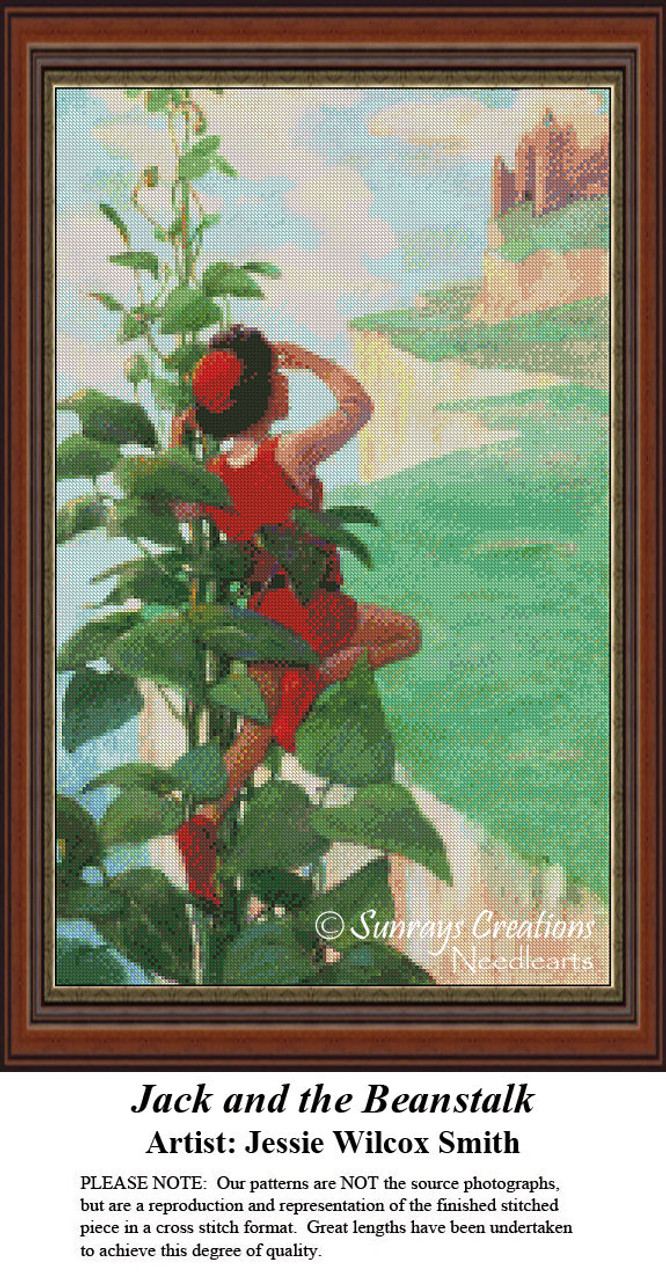 Vintage Cross Stitch Patterns Jack And The Beanstalk