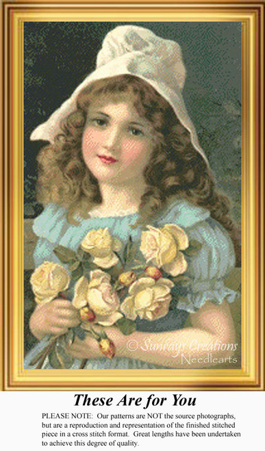 Vintage Cross Stitch Pattern | These are for You - counted cross stitch pattern