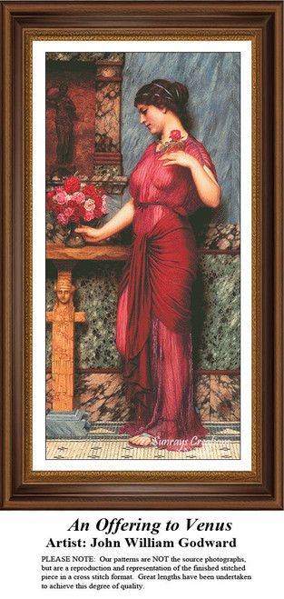Fine Art Cross Stitch Pattern | An Offering to Venus