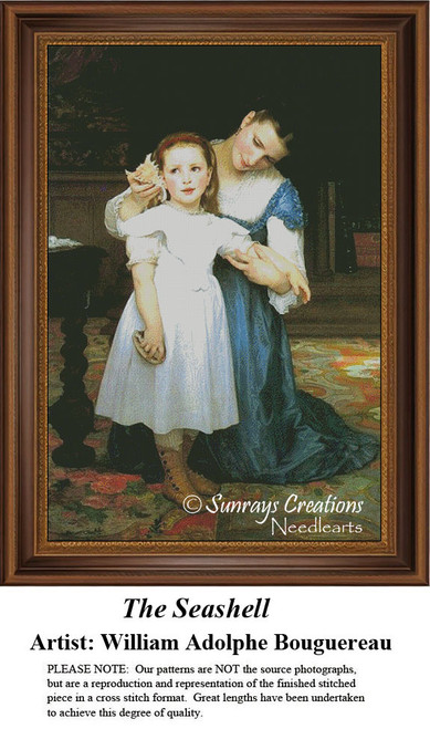 Fine Art Cross Stitch Pattern | The Seashell