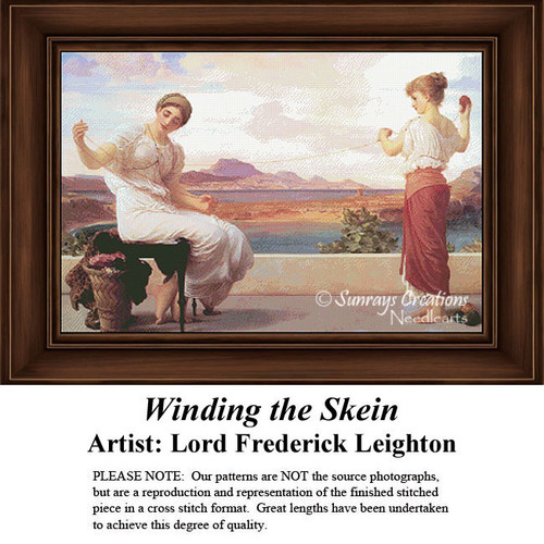 Fine Art Cross Stitch Pattern | Winding the Skein