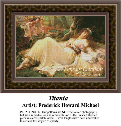 Fine Art Cross Stitch Pattern | Titania