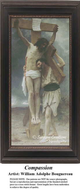 Religious Cross Stitch Pattern | Compassion - counted cross stitch pattern