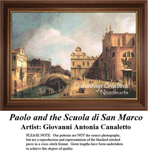 Fine Art Cross Stitch Pattern | Paolo and the Scuola di San Marco