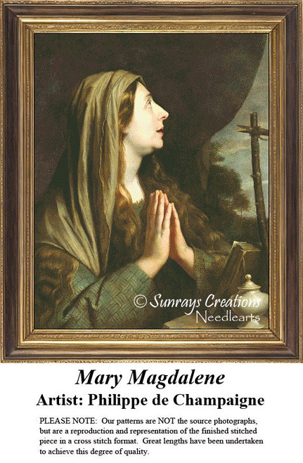 Women in Cross Stitch Patterns | Mary Magdalene 