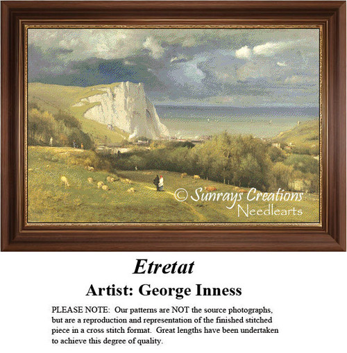Landscape Cross Stitch Pattern | Etretat