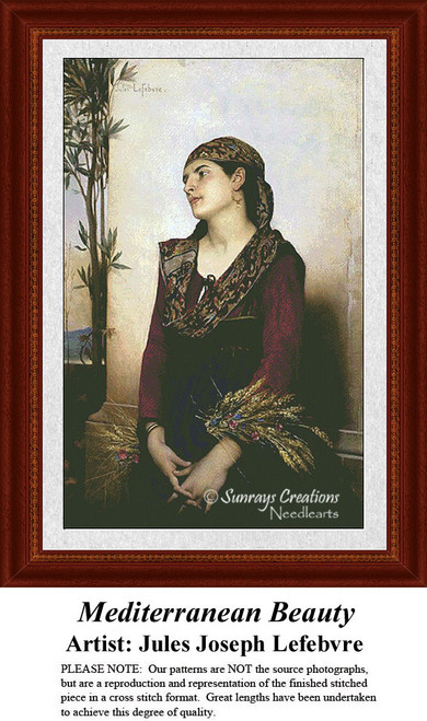 Women in Cross Stitch Patterns | Mediterranean Beauty