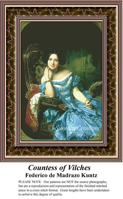 Women in Cross Stitch Patterns | Countess of Vilches 