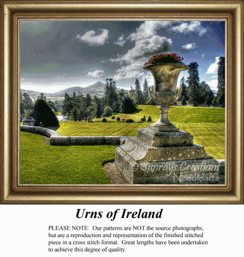 Irish Cross Stitch Pattern | Urns of Ireland