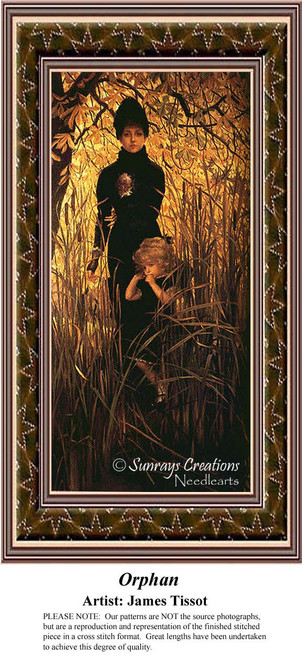 Fine Art Cross Stitch Pattern | Orphan