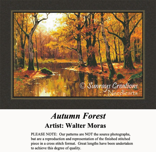 Fall Cross Stitch Patterns | Autumn Forest