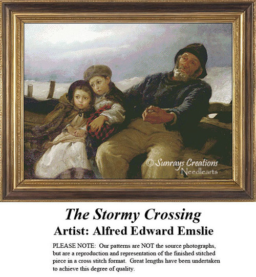 Fine Art Cross Stitch Pattern | The Stormy Crossing