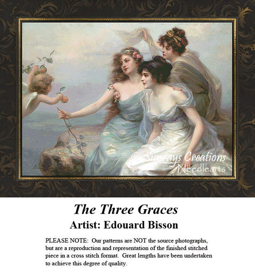 Fine Art Cross Stitch Patterns | The Three Graces