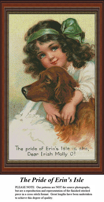Irish Cross Stitch Pattern | The Pride of Erin's Isle