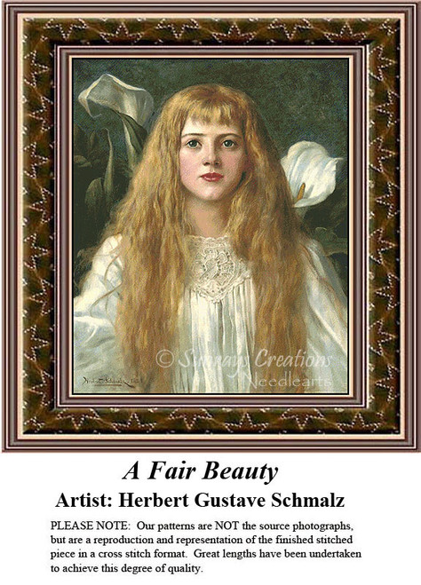 Fine Art Counted Cross Stitch Patterns | A Fair Beauty