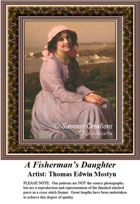 Fine Art Cross Stitch Pattern | A Fisherman's Daughter
