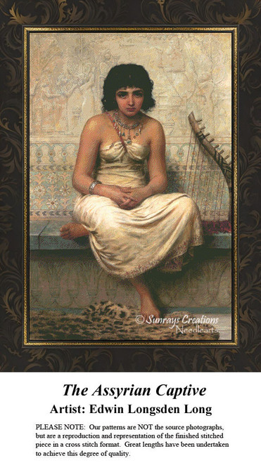 Fine Art Cross Stitch Pattern | The Assyrian Captive