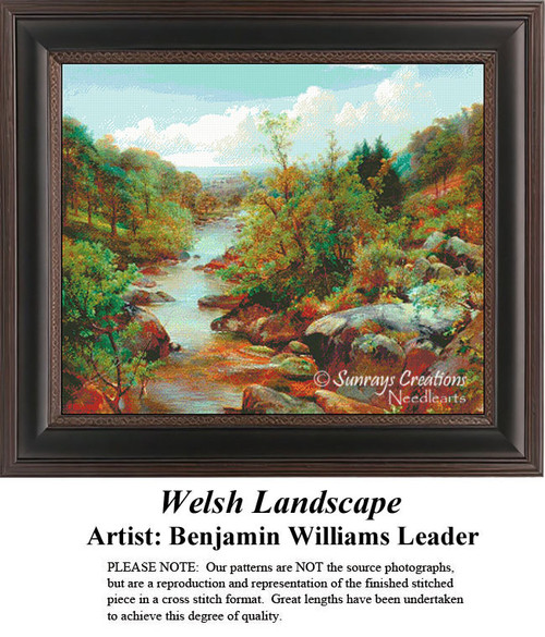 Fine Art Cross Stitch Patterns | Welsh Landscape