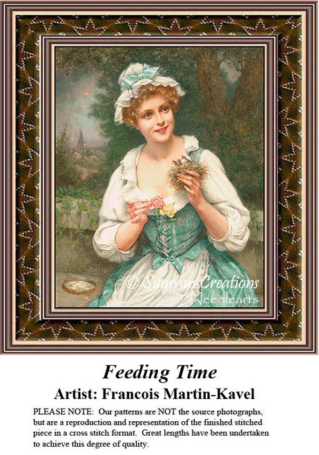 Women in Cross Stitch Patterns | Feeding Time