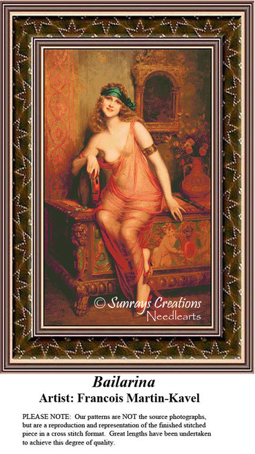 Women in Cross Stitch Patterns | Bailarina