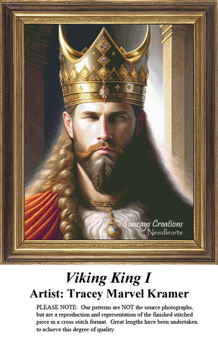 Royalty Nobility Cross Stitch Pattern | Viking King I