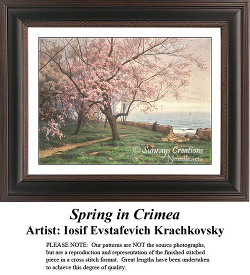 Spring Cross Stitch Patterns | Spring in Crimea