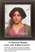 A woman with braided hair gazes intently, framed as a counted cross stitch chart by artist John William Godward.