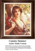 A detailed counted cross-stitch pattern preview of Émile Vernon's painting, "Country Summer." The Belle Époque French genre design features a young woman in a sunlit rural landscape surrounded by wildflowers, capturing pastoral warmth through bright daylight and soft pastel tones.