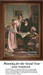 A couple studies plans on a table, excited for their new home, depicted as a counted cross stitch pattern, perfect for your next cross stitch project.