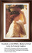A young woman balancing a basket of fruit on her head, designed as a PDF pattern by Sunrays Creations from Sir Frederick Leighton's work.