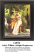 A couple sitting closely in a garden, sharing a flirtatious moment, designed as a cross stitch pattern by William Adolphe Bouguereau.