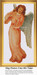 An angel in a prayerful pose with flowing robes sings praises, rendered as a PDF chart for stitching with DMC floss on aida cloth.