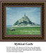 A majestic castle sits atop a hill beneath a light blue sky, created as a counted cross stitch pattern. What a sight to behold!