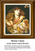 A detailed counted cross-stitch pattern preview of Dante Gabriel Rossetti's 1866 masterpiece, "Monna Vanna." The luxurious fine art design frames a half-length portrait of a beautiful woman with voluminous auburn hair, dressed in a magnificent white and gold brocade gown while holding a feather fan and wearing detailed coral jewelry.