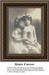 Two sisters share a warm hug, their bond evident, in this sepia xstitch design. Only full cross stitches are used to recreate their loving moment.
