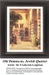 A woman pokes lemons from a tall tree while a child catches them in a sunlit courtyard, available as a counted cross stitch pattern.