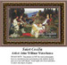Saint Cecilia is seated in a garden as two angels play a violin and lute, yours as a counted cross stitch kit by John William Waterhouse.