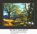 A vibrant landscape with golden autumn trees under a clear blue sky, created as a large counted cross stitch by Sunrays Creations.