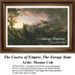A landscape showing untouched wilderness, mountains, and dramatic skies, designed by Thomas Cole as a PDF chart for cross stitch.