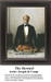 A man in formal wear stands at a table with a roasted pig, yours to stitch as a counted cross stitch chart from Joseph de Camp's art.