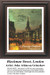 A dimly lit London street during Victorian times, bustling with people, immortalized as a counted cross stitch pattern by John Atkinson Grimshaw.