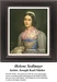 A detailed counted cross-stitch pattern preview of Joseph Karl Stieler's portrait, "Helene Sedlmayr." The Neoclassical Biedermeier design features the celebrated Munich beauty in traditional Bavarian folk dress and a silver bonnet, posing with modest beauty.