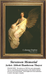 A detailed counted cross-stitch pattern preview of Abbott Handerson Thayer's painting, "Stevenson Memorial." The Symbolist design features a winged angelic figure seated on a monument stone, capturing solemn guardianship under dramatic lighting.